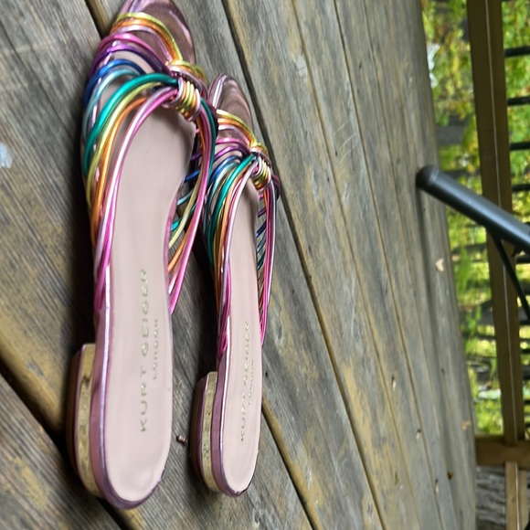 Kurt Geiger rainbow kitten heel - Picture 3 of 4
